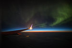 Aurore Boréale vue d'avion