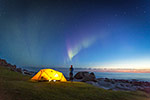 Observation d'une Aurore boréale - Norvège