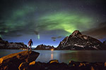 Observation d'une Aurore boréale - Norvège
