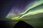 Observation d'une Aurore boréale - Norvège