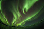 Aurore boréale observée en Islande