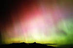 Aurore australe observée en Nouvelle-Zélande