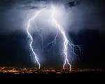 Orage sur Los Angeles