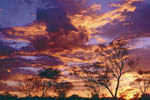 Nuages et coucher de Soleil