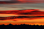 Couleurs flamboyantes au lever du Soleil 