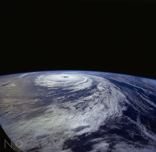 Hurricane Florence as seen from the space shuttle 11/1994