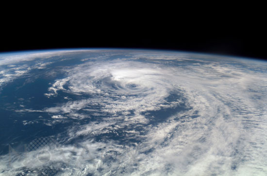 Tropical storm Cosme seen from space. 07/2007