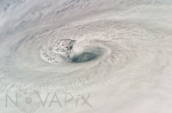 Ouragan Dean vu depuis la navette Endeavour