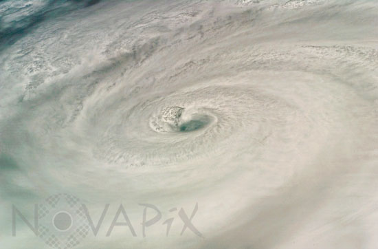 Ouragan Dean vu depuis la navette Endeavour