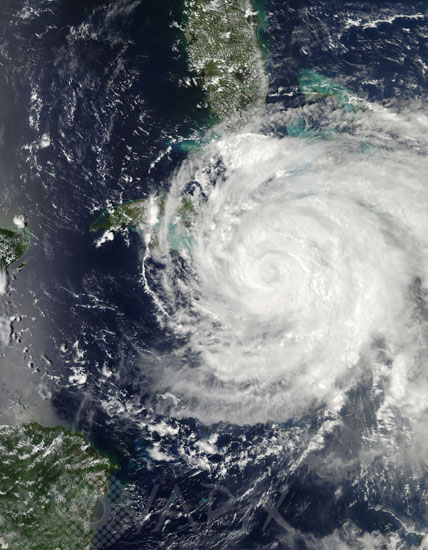 Hurricane Ike above Cuba