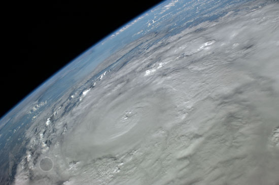 Ouragan Ike vu depuis l'espace