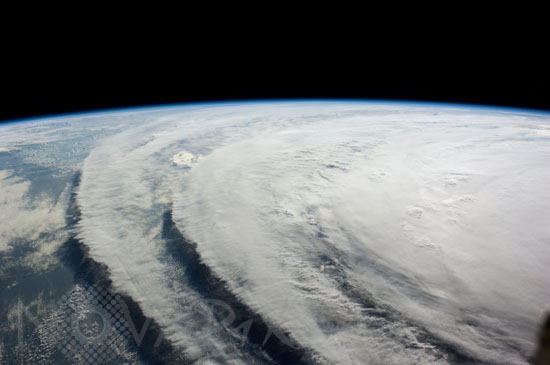Ouragan Ike vu depuis l'espace
