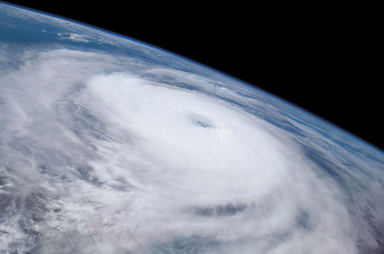 Ouragan Norbert vu depuis l'espace