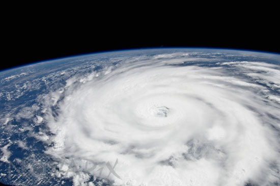 Ouragan Igor vu depuis l'espace