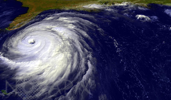 Ouragan Floyd vu par satellite. 09/1999
