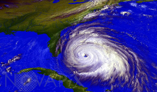 Ouragan Floyd vu par le satellite GOES 09/1999