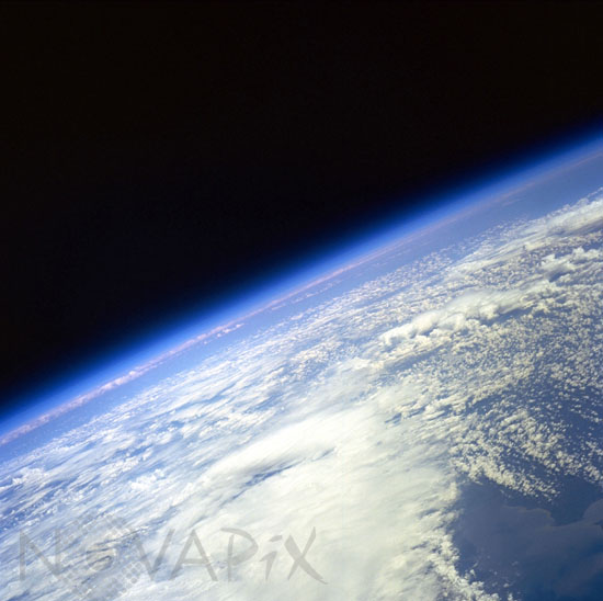 Clouds over Russia seen from space