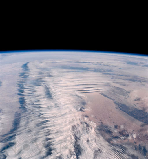Jet stream sur l'Afrique du Nord