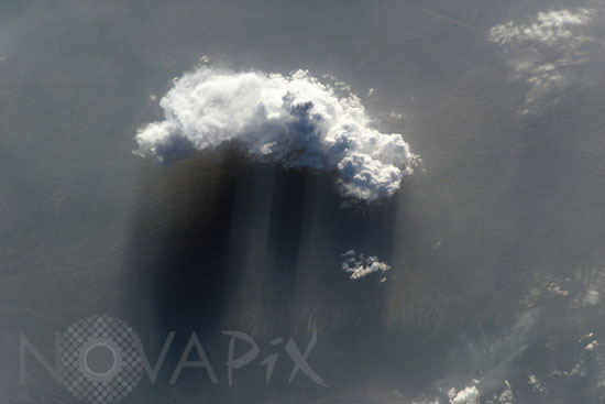 Nuage et tempête de poussière sur la Chine