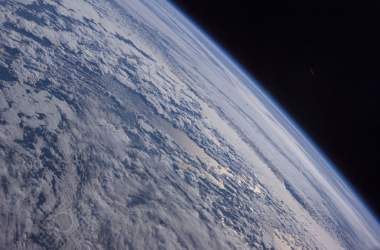 Earth's horizon seen from space. 10/2003
