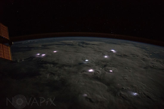 Orages vus de l'espace