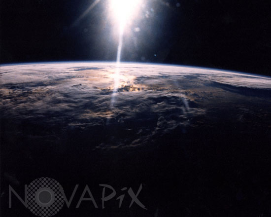 Terre vue depuis la navette spatiale 03/1989