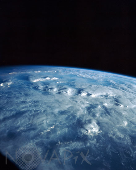 Thunderstorm clouds over Western Africa