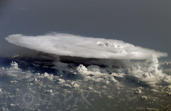 Cumulonimbus au dessus de l'Afrique 02/2008