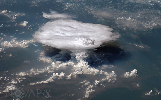 Cumulonimbus seen from ISS