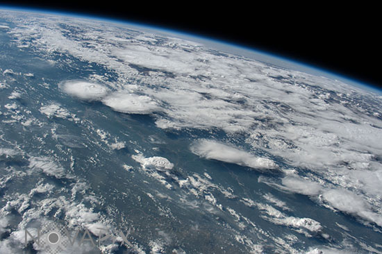 Earth clouds and atmosphere