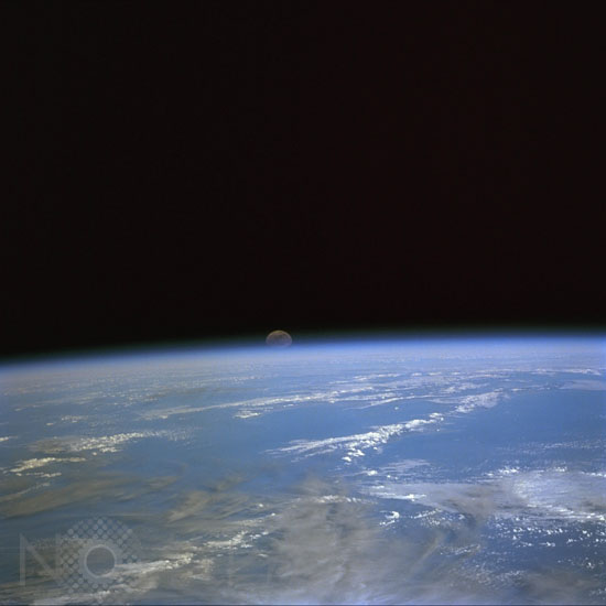 Moonrise over Earth
