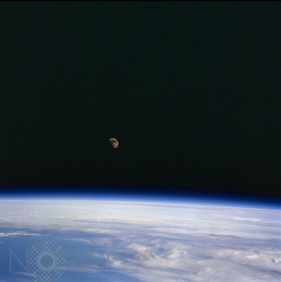 Moon over Earth