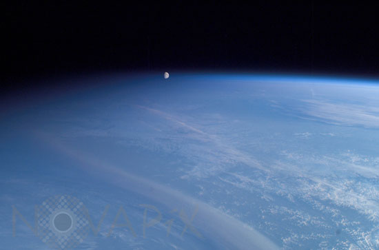 Moon over Earth