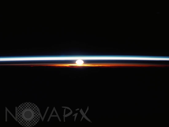 Sunrise through earth atmosphere 03/1992