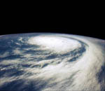 Ouragan Fefa vu par la navette Atlantis 08/1991