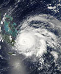 Ouragan Ike vu par satellite