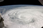 Ouragan Ike vu depuis l'espace