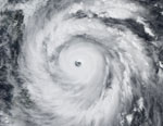 Typhon Jangmi vu par satellite 09/2008