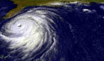 Ouragan Floyd vu par satellite. 09/1999