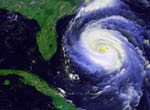 Ouragan Fran vu par satellite. 09/1996