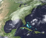 Ouragan Katrina vu par le satellite GOES-12