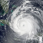 Ouragan Irma vu par satellite 09/2017