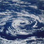 Nuages vus depuis l'espace