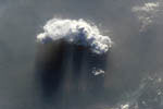 Nuage et tempête de poussière sur la Chine