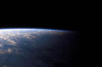 Nuages et terminateur vus depuis la navette Columbia