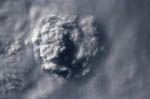 Thunderstorm seen from space