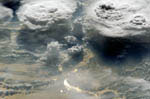 Orage vu depuis l'espace
