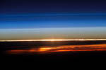 Earth's atmosphere and sunset