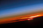 Atmosphère de la Terre et coucher de soleil 06/2007
