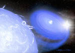 Vue d'artiste de Cygnus X-1